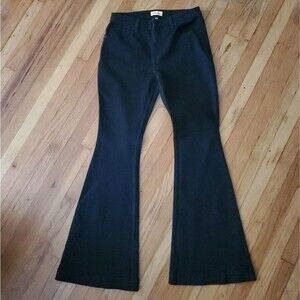 Shyanne High Rise Stretch Flare Jeans Black Western Denim 30 Long